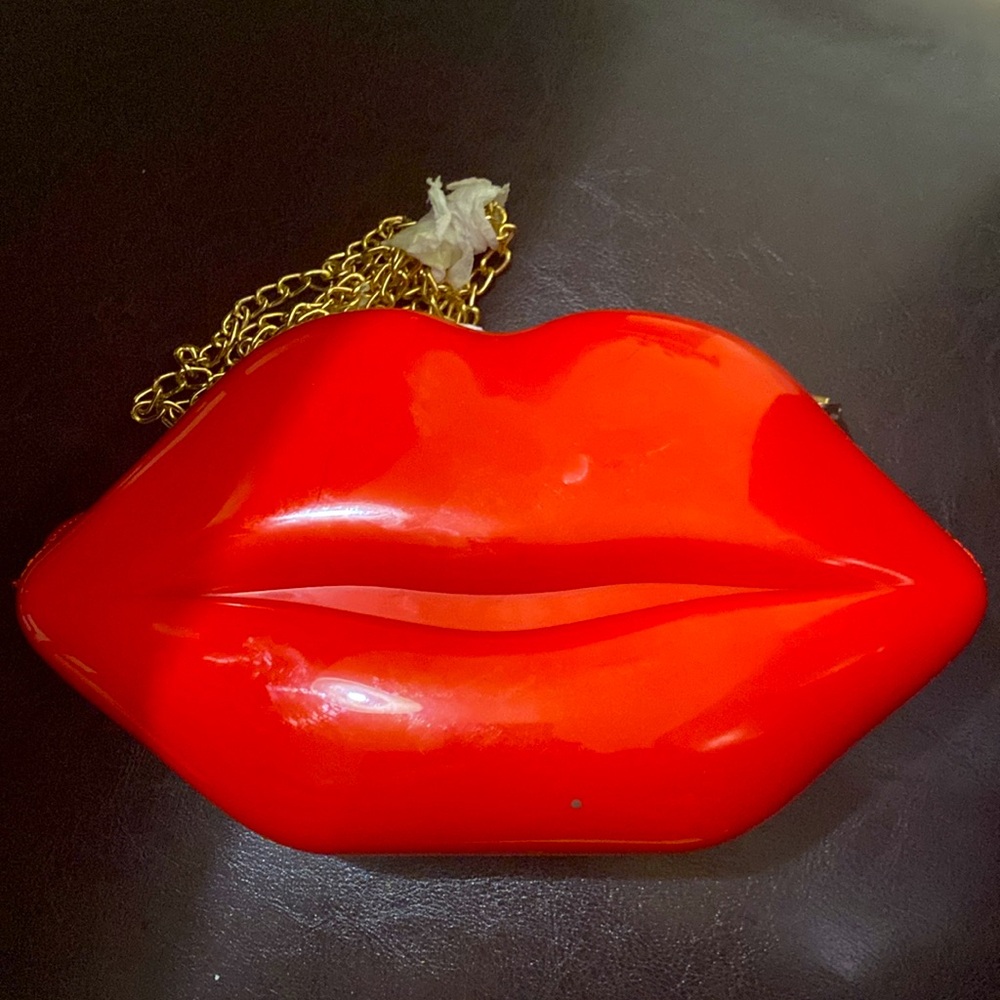 Red Hot Lips Crossbody Purse Handbag